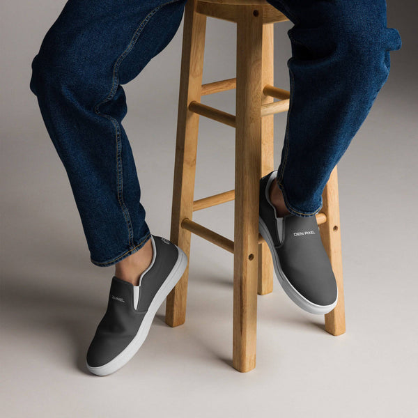 Men’s slip-on canvas shoes - DEN PIXEL STYLE