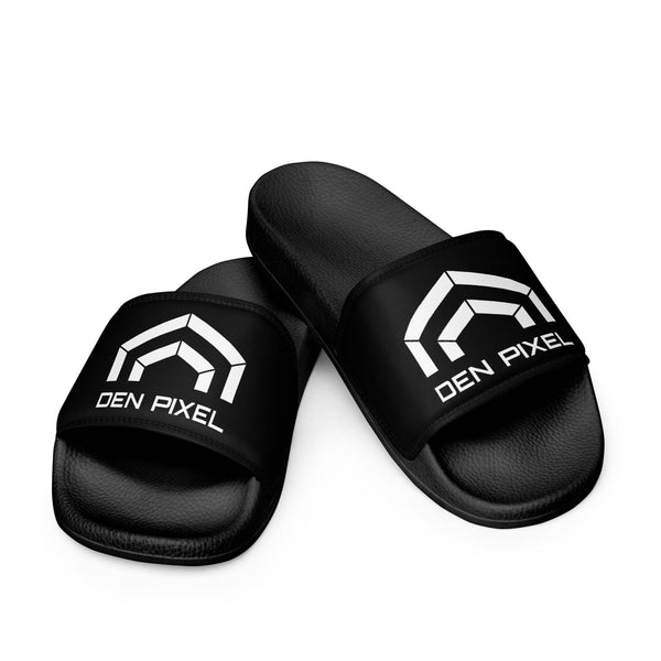 Women's slides Deep Black II/white - DEN PIXEL STYLE