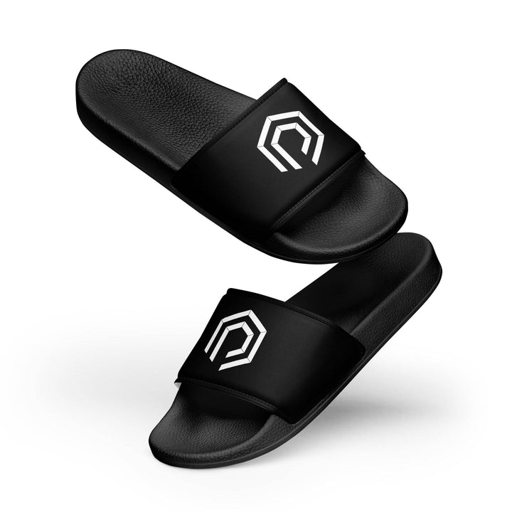 Men’s slides Deep Black/White - DEN PIXEL STYLE