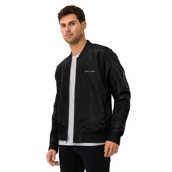 Men's premium recycled bomber jacket - DEN PIXEL STYLE