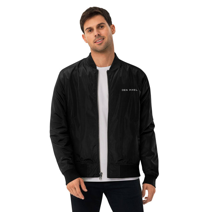 Men's premium recycled bomber jacket - DEN PIXEL STYLE