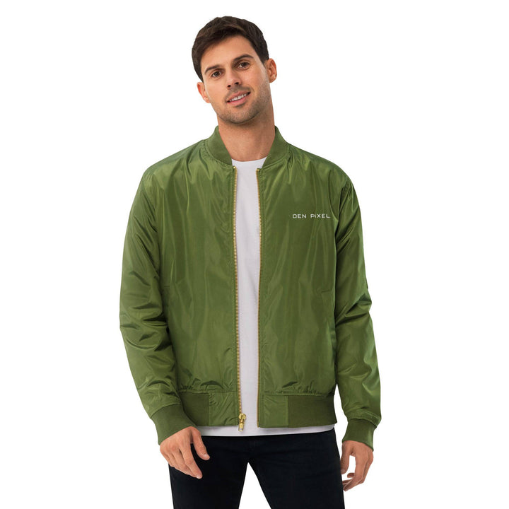 Men's premium recycled bomber jacket - DEN PIXEL STYLE