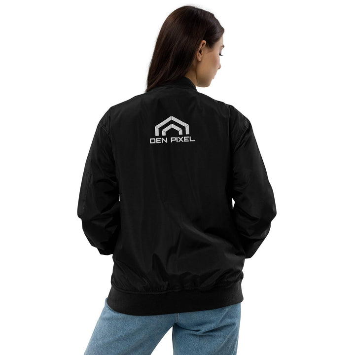 Women's premium recycled bomber jacket - DEN PIXEL STYLE
