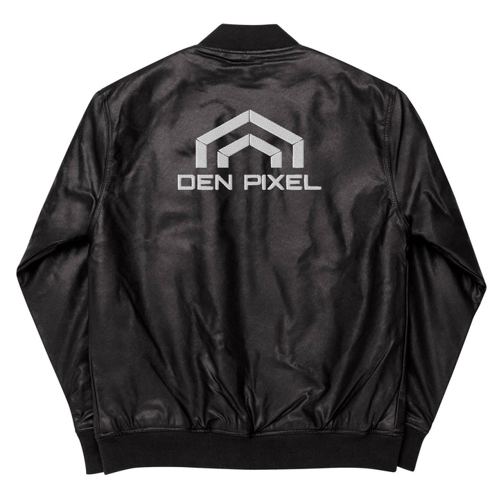 Women leather Bomber Jacket Black - DEN PIXEL STYLE