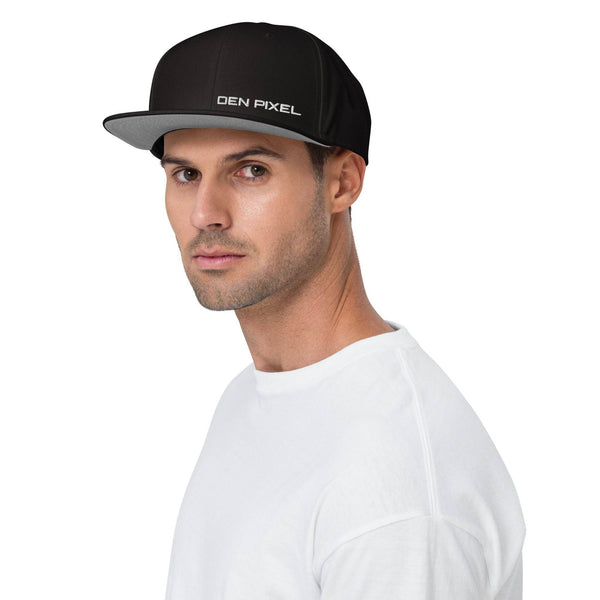 Snapback Hat Deep Black minimalist - DEN PIXEL STYLE