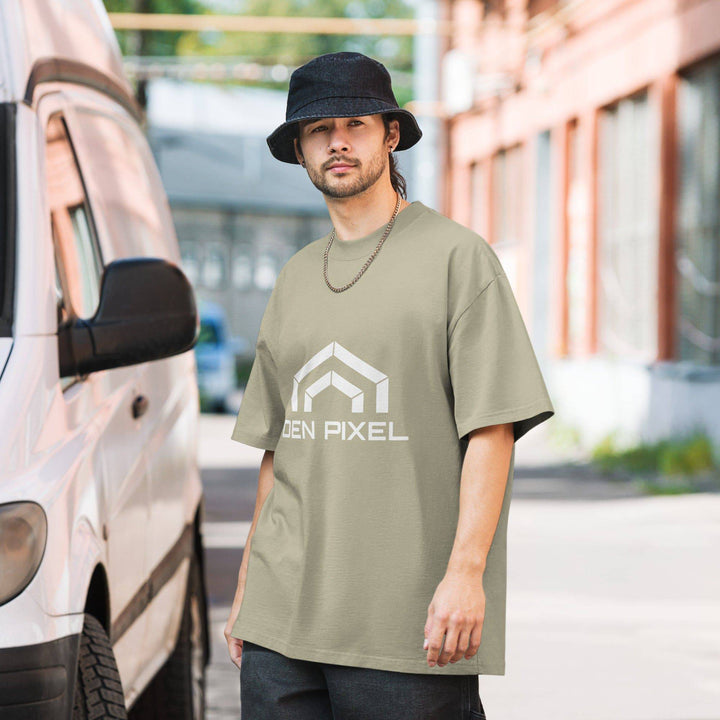 Men's Oversized faded t-shirt - DEN PIXEL STYLE