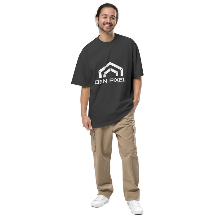 Men's Oversized faded t-shirt - DEN PIXEL STYLE