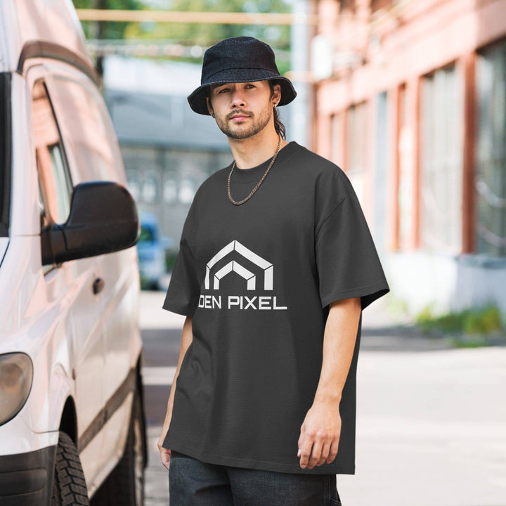 Men's Oversized faded t-shirt - DEN PIXEL STYLE