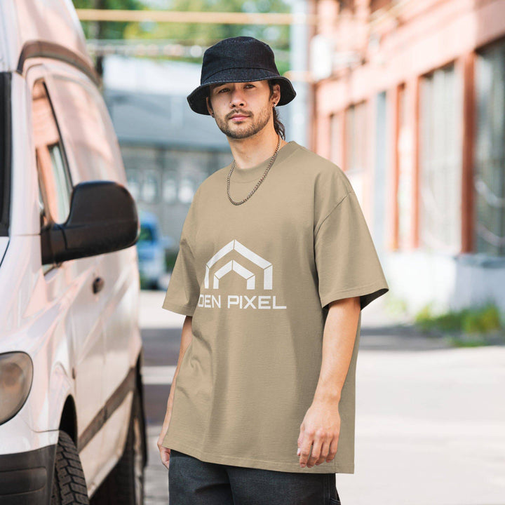 Men's Oversized faded t-shirt - DEN PIXEL STYLE