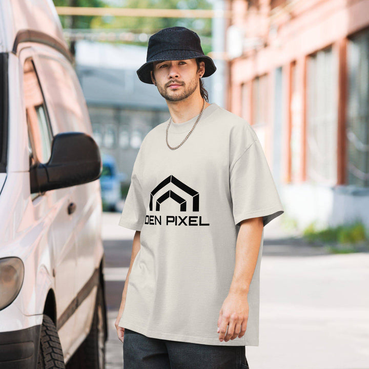 Men's Oversized faded t-shirt - DEN PIXEL STYLE
