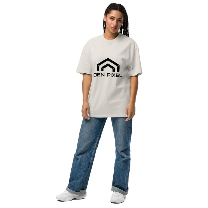 Women's Oversized faded t-shirt - DEN PIXEL STYLE