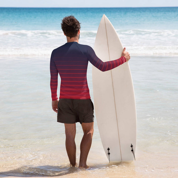 Men's Rash Guard  gradient color - DEN PIXEL STYLE