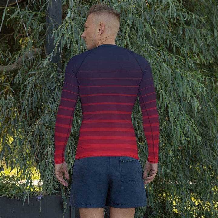 Men's Rash Guard  gradient color - DEN PIXEL STYLE