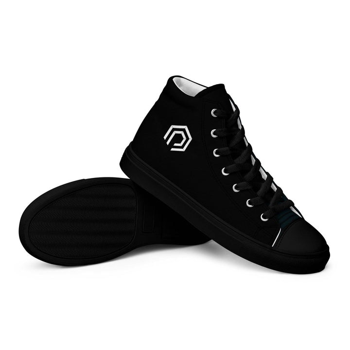 Women’s high top canvas shoes - DEN PIXEL STYLE