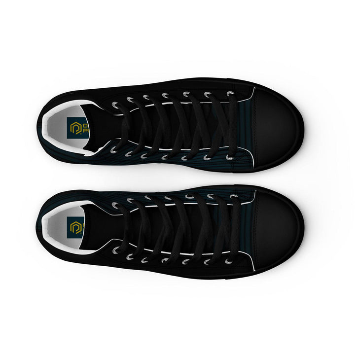 Women’s high top canvas shoes - DEN PIXEL STYLE