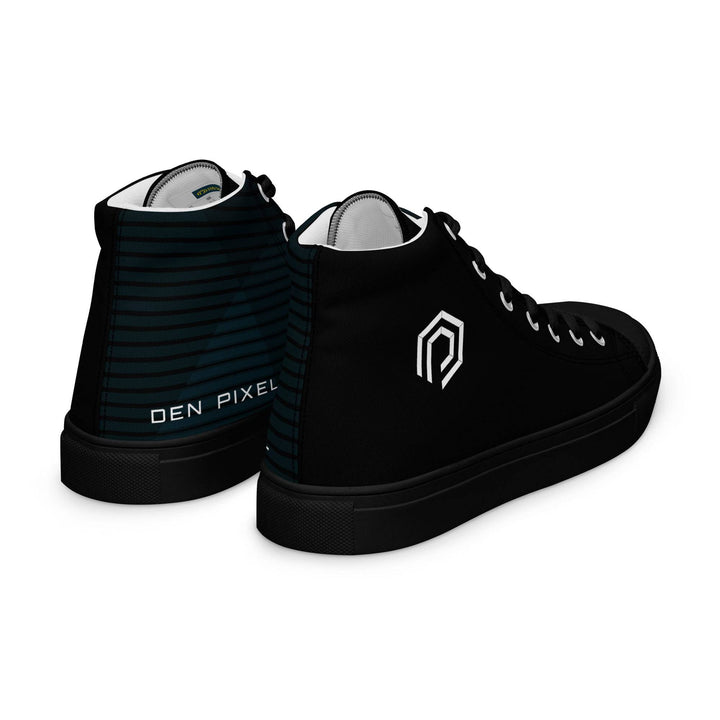 Women’s high top canvas shoes - DEN PIXEL STYLE