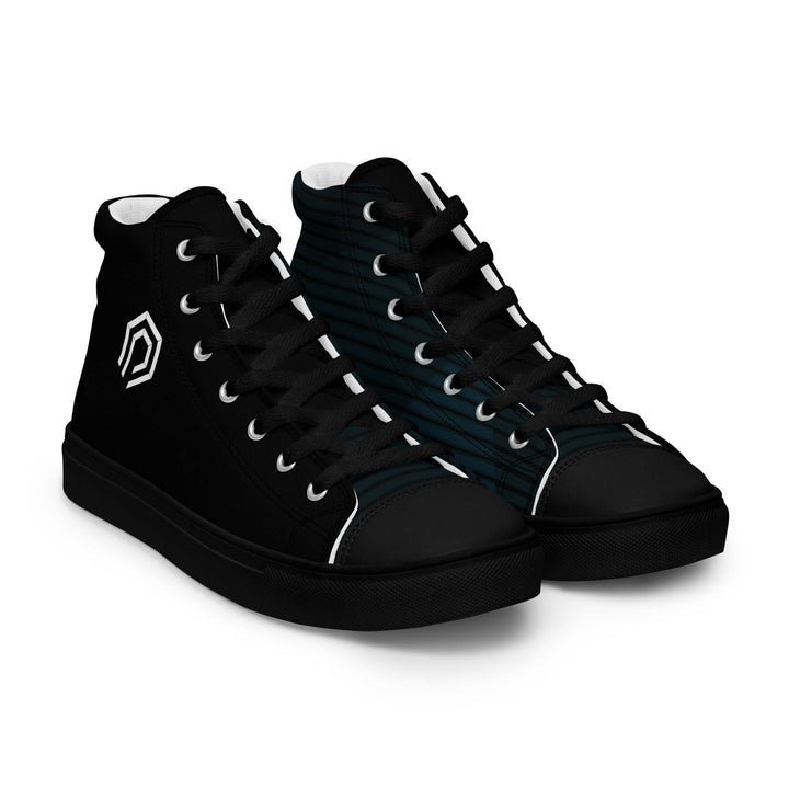 Women’s high top canvas shoes - DEN PIXEL STYLE
