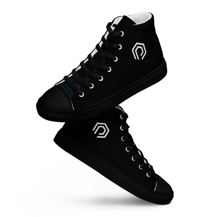 Women’s high top canvas shoes - DEN PIXEL STYLE