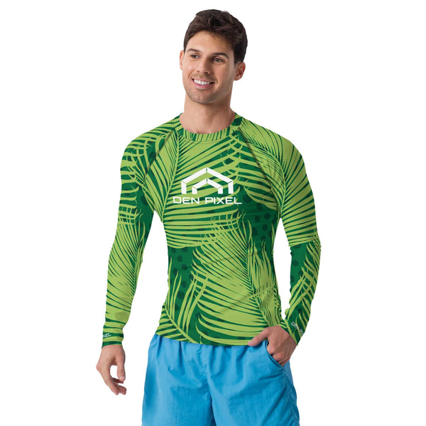 Men's Rash Guard tropical - DEN PIXEL STYLE