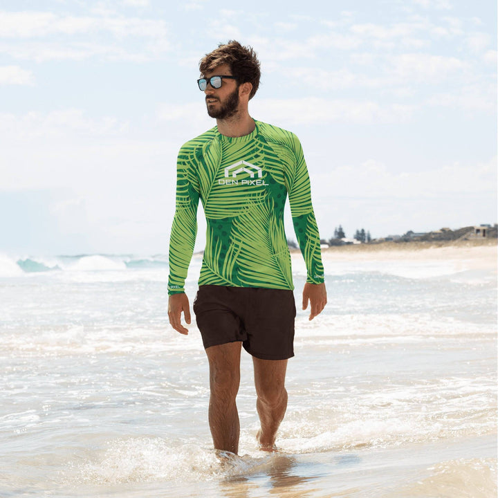 Men's Rash Guard tropical - DEN PIXEL STYLE