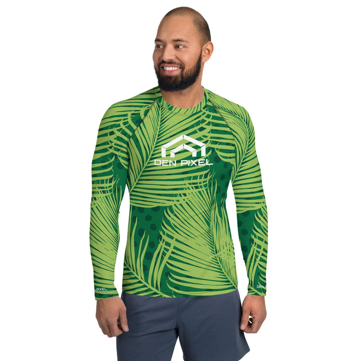Men's Rash Guard tropical - DEN PIXEL STYLE